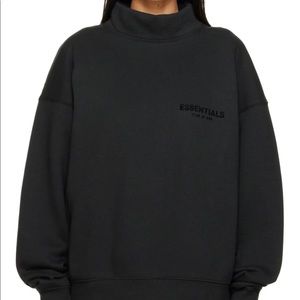 ESSENTIALS
Black Mock Neck Sweatshirt